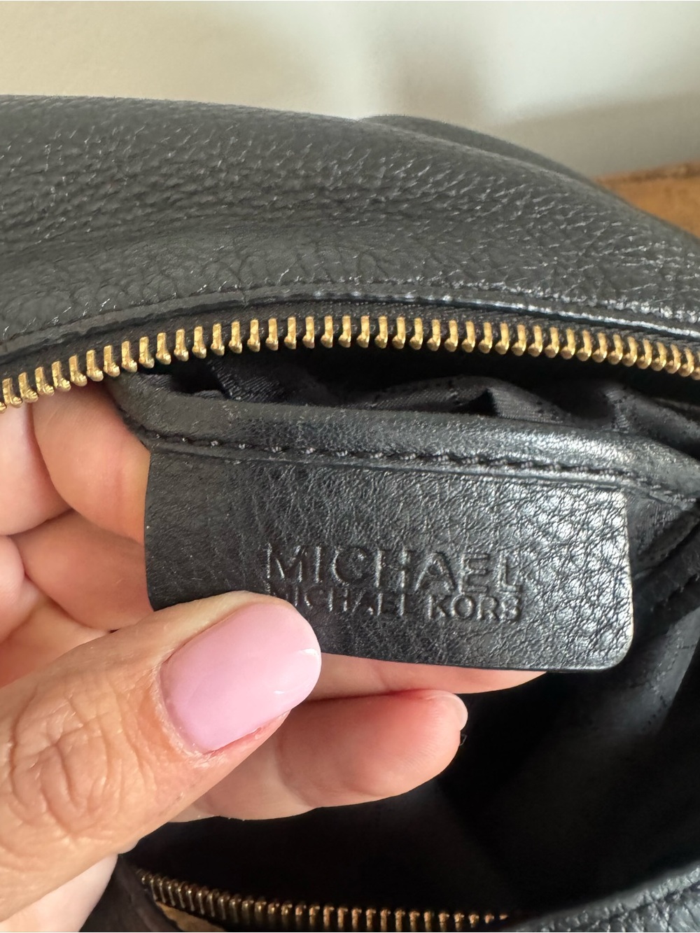 Michael Kors Black Leather Tassel Hobo Shoulder Bag - Picture 4 of 11